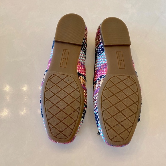 ME TOO ORIGINALS Saylor Flat in Blue Multi Raffia - Size 8 - NWT New - Picture 8 of 8